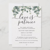 Uitgestelde wijziging van plannen Eucalyptus Weddi Aankondiging (Voorkant)