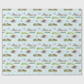 Uitgestorven dier toile cadeaupapier (Vlak)