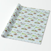 Uitgestorven dier toile cadeaupapier (Uitgerold)