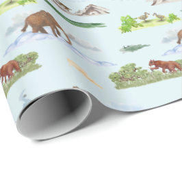 Uitgestorven dier toile cadeaupapier