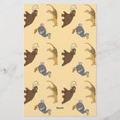 Uitgestorven dieren briefpapier (Achterkant)