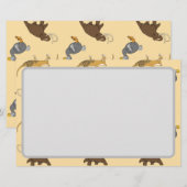 Uitgestorven dieren briefpapier (Voorkant / Achterkant)