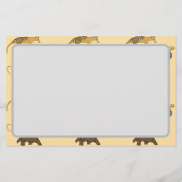 Uitgestorven dieren briefpapier