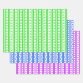 Uitgestorven dieren in neon inpakpapier vel