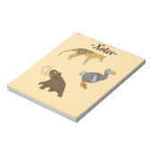 Uitgestorven dieren notitieblok (Linkerzijde)