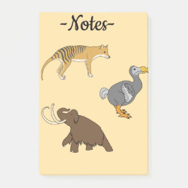 Uitgestorven dieren  post-it® notes