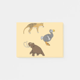 Uitgestorven dieren post-it® notes