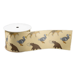 Uitgestorven dieren satijnen lint
