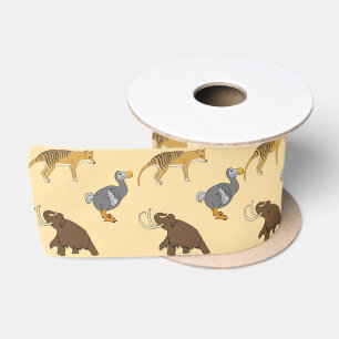 Uitgestorven dieren  satijnen lint