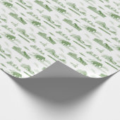 Uitgestorven dierentoilet cadeaupapier (Hoek)