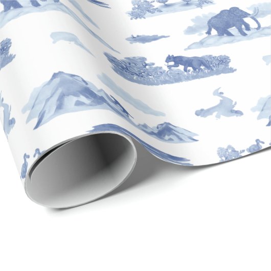 Uitgestorven dierentoilet cadeaupapier (Rol Hoek)