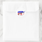 uitgestorven Republikein Ronde Sticker (Tas)