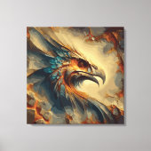 Uitgestorven Vogelkop - Abstract kunstwerk Canvas Afdruk (Voorkant)