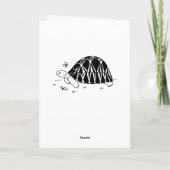  uitgestraalde schildpad Kaart (Achterkant)