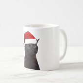 Uitgestreken Kat Kerstmis Koffiemok (Voorkant rechts)