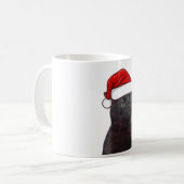 Uitgestreken Kat Kerstmis Koffiemok (Voorkant links)