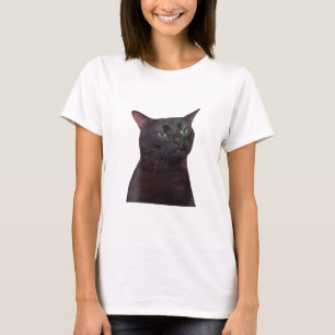 Uitgestreken Kat, Zwarte Kat Uitgestreept Meme T-shirt