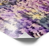 Uitgestrekt lavendelveld foto afdruk (Hoek)