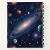 uitgestrekt universum notitieboek (Achterkant)