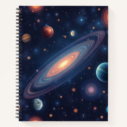 uitgestrekt universum notitieboek (Voorkant)