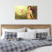 Uitgestrekte Canvas "Bird of Paradise" Afdruk (Insitu (Slaapkamer))