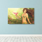 Uitgestrekte Canvas "Bird of Paradise" Afdruk (Insitu (Houten vloer))