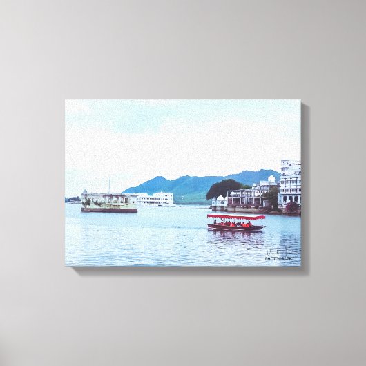 Uitgestrekte canvas - Mooi Lake Palace Afdruk (Voorkant)