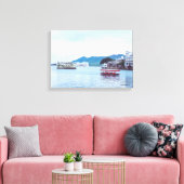 Uitgestrekte canvas - Mooi Lake Palace Afdruk (Insitu (Woonkamer))