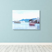 Uitgestrekte canvas - Mooi Lake Palace Afdruk (Insitu (Houten vloer))
