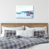 Uitgestrekte canvas - Mooi Lake Palace Afdruk (Insitu (Slaapkamer))
