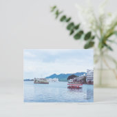 Uitgestrekte canvas - Mooie Lake Palace Pos Briefkaart (Staand voorkant)