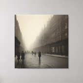 Uitgestrekte canvasprint - Victoriaans straat in L Canvas Afdruk (Voorkant)