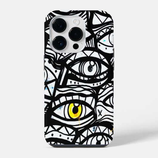 Uitgestrektheid van ogen iPhone hoesje (Achterkant)