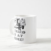 Uitgetest Thuis Grappige Mok Humor (Voorkant links)