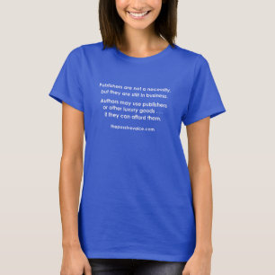 Uitgevers zijn geen noodzaak - Witte brieven T-shirt
