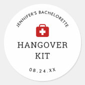 Uitgeversfeestje katerkit ronde sticker (Voorkant)