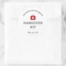 Uitgeversfeestje katerkit ronde sticker