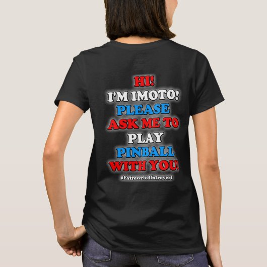 Uitgevoerd Introvert T-shirt (Achterkant)