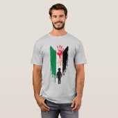 Uitgevoerde Kindertijd – Palestijnse Solidariteit T-shirt (Voorkant volledig)