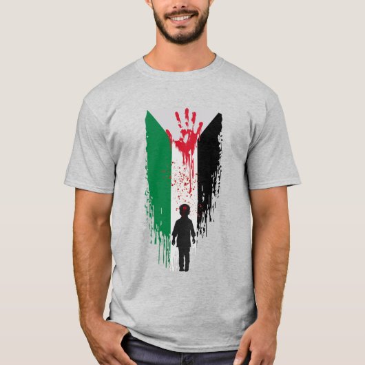 Uitgevoerde Kindertijd – Palestijnse Solidariteit T-shirt (Voorkant)