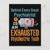 UITGEVOERDE Psychiatrische Tech Funny Psych-techni Briefkaart (Voorkant)