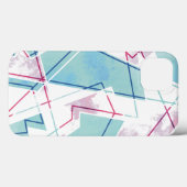 Uitgewassen geometrisch patroon Case-Mate iPhone case (Achterkant (horizontaal))