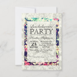 Uitgewassen & Meerkleurige Elegant Floral Collage Kaart