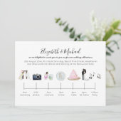 Uitgezochte Uitnodiging van de Chronologie van de  (Staand voorkant)