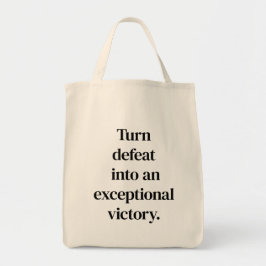 Uitgezonderde Overwinningsboodschappentas Tote Bag
