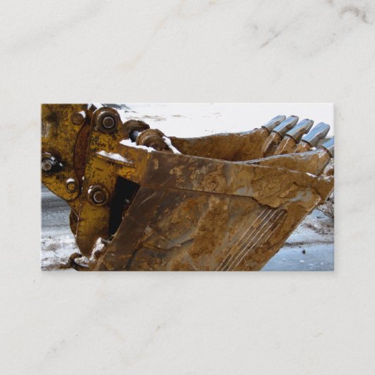 Uitgraven van scheidingsseptische systeemconstruct visitekaartje (Voorkant)