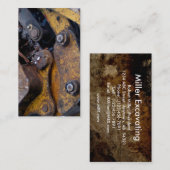 Uitgraven van scheidingsseptische systeemconstruct visitekaartje (Voorkant / Achterkant)