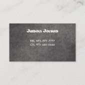 Uitgraven van Visitekaartjes (Achterkant)