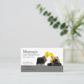 Uitgravende grondreiniging visitekaartje (Staand voorkant)