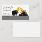 Uitgravende grondreiniging visitekaartje (Voorkant / Achterkant)